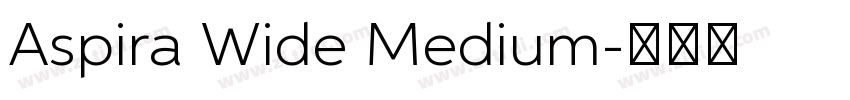 Aspira Wide Medium字体转换